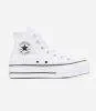 Converse All Star- Blancas Raya Negra Plataforma