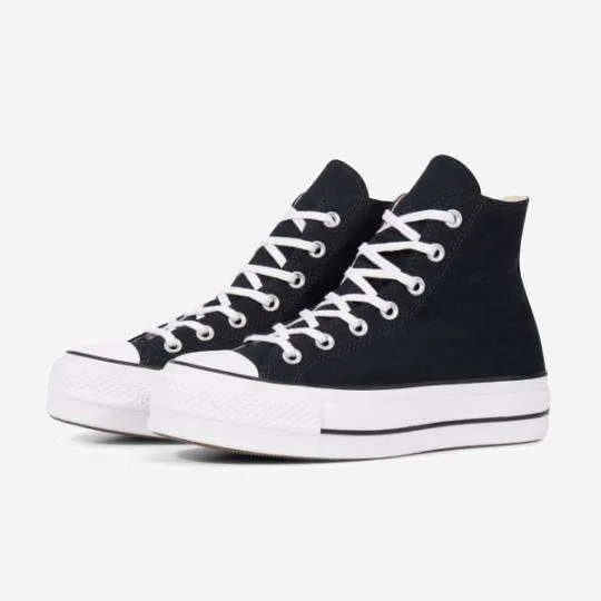 Converse All Star- Negras Altas Plataforma