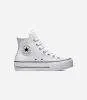 Converse All Star- Platform Leather Blancas