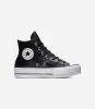 Converse All Star- Platform Leather Negras