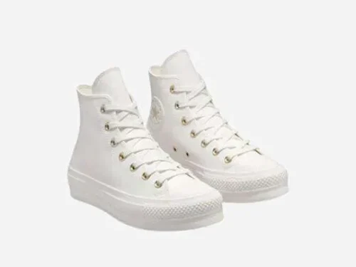 Converse All Star- Platform Mono Blancas