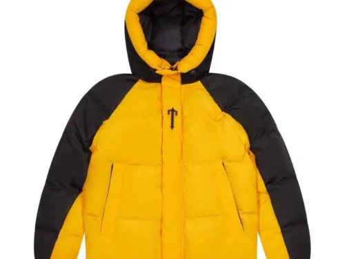 Decoded Arch Puffer Black Yellow Jacket