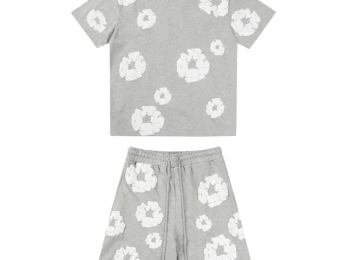 Denim Trs Grey Short set