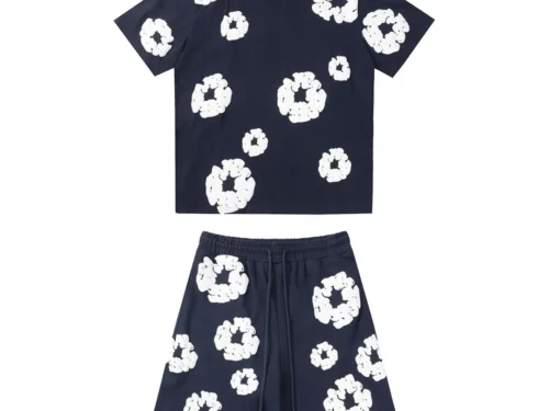 Denim Trs Navy Blue Short set