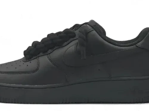 AF1 BLACK – BLACK ROPE LACES