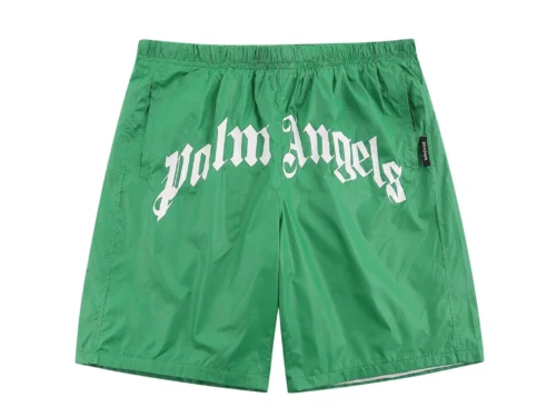 Palm Angels Green Swim Shorts