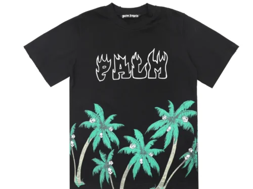 Palm Angels Palm Tree And Skulls T-shirt