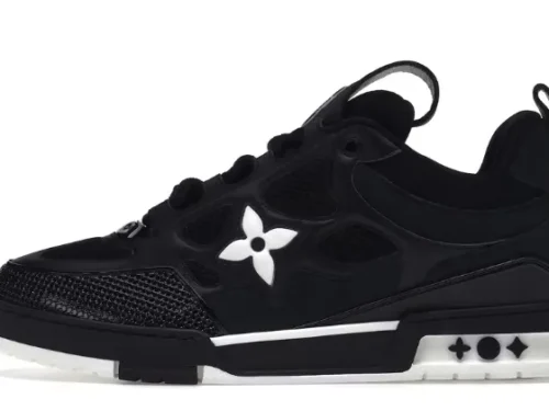 Skate Sneaker Black White