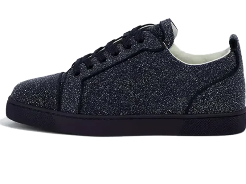 Sneakers Louis Junior in pelle Brillantinate