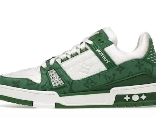 trainer-green-monogram-denim-white.webp Trainer Green Monogram Denim White