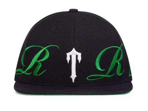 trapstar-script-fitted-cap-black-green.webp Trapstar Script Fitted Cap Black/Green
